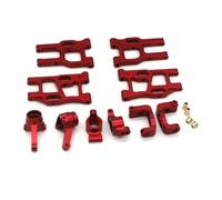 Rynplex Kit de brazo suspensión bloque nudillo dirección, for accesorios repuesto coche LC RACING PTG-2 1/10 RC Enlace del brazo de suspensión del coche Rc(Rot)