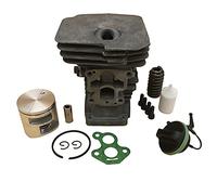 Rynplex Kit de bujías de pistón de cilindro de 41mm, for Husqvarna, 435 435e 440e 440 II, piezas de repuesto de tapa de combustible de Gas for motosierra Pistón de motosierra