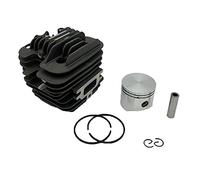 Rynplex Kit de clips de anillo de pistón de cilindro de 45mm, repuestos de motosierra, herramientas de jardín Oleo-Mac 952 152 50082012 Pistón de motosierra
