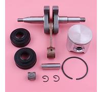 Rynplex Kit de cojinete de agujas de sello de aceite de anillo de pistón de cigüeñal de 44 mm, for Husqvarna 350, pieza de repuesto de motosierra Kit de cojinetes de cigüeñal para motosierra