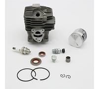 Rynplex Kit de cojinete de sello de aceite de bujía de anillo de pistón de cilindro, for motosierra STIHL, MS261 MS 261 MS261C 1141 020 1200 piezas de repuesto Pistón de motosierra