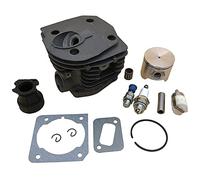 Rynplex Kit de junta de admisión de cojinete de pistón de cilindro de 44mm, for Husqvarna, 340 345 346 346XP 350 351 353 piezas de Motor de motosierra de Gas Pistón de motosierra