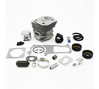 Rynplex Kit de junta de bujía de extremo de pistón de gran cilindro de cilindro superior de 44mm, repuestos de motosierra de gasolina, for JONSERED, 2141 2145 2150 Pistón de motosierra