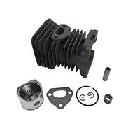 Rynplex Kit de junta de cojinete de anillo de pistón de cilindro de 38MM, for Husqvarna, repuestos de Motor de motosierra de gasolina 137 136 Pistón de motosierra