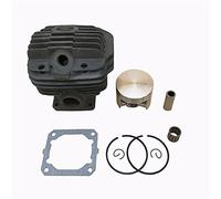 Rynplex Kit de montaje de cilindro de pistón de Metal de 50mm, piezas de reconstrucción de motosierra, for STIHL, 044 MS440 Pistón de motosierra