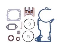 Rynplex Kit de pistón de 50mm, for, MS440 044, cilindro de motosierra, junta de silenciador de cárter, rodamiento de sello de aceite Kit de cojinetes de cigüeñal para motosierra