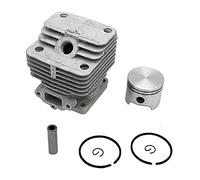 Rynplex KIT de pistón de cilindro de 40MM, for OLEO MAC, 740 440B PEFCO 8400 8405 STARK 40, for Emak, ZYLINDER ASAMBLEA KOLBEN ANILLO PIN 9MM CLIPS PARTES Pistón de motosierra