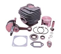 Rynplex Kit de pistón de cilindro de 52mm, for STIHL, MS380 038 MS 380 junta de sello de aceite del cigüeñal pieza de repuesto de herramienta de motosierra Kit de cojinetes de cigüeñal para motosierra