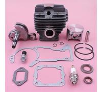 Rynplex Kit de pistón de sello de aceite de cigüeñal de cilindro de 52mm, for motosierra STIHL, MS440 044, juego completo de juntas 11280201227 11280292301 Kit de cojinetes de cigüeñal para motosierra