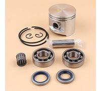 Rynplex Kit de sello de aceite de cojinete de anillos de pistón de 50 mm, for Husqvarna 362 365 371 372 372XP, repuestos de motor de motosierra Kit de cojinetes de cigüeñal para motosierra