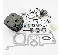 Rynplex Kit de sello de aceite de cojinete de cigüeñal de pistón de cilindro de 50mm 52mm, for piezas de motosierra de Gas Husqvarna, 268 272 272XP 272K Pistón de motosierra(HUS268 50MM)