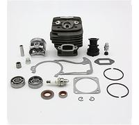Rynplex Kit de sello de aceite de cojinete de junta de bujía de pistón de cilindro de 48mm, for repuestos de motosierra STIHL, 036 MS360 MS 360 11250201206 Pistón de motosierra