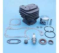 Rynplex Kit de sello de aceite de juntas de pistón de cilindro de 42mm, for motosierra STIHL, MS240 024 024AV MS 240 1121 020 1200, piezas de repuesto Kit de cojinetes de cigüeñal para motosierra