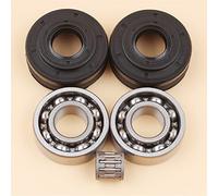 Rynplex Kit de sello de aceite del cojinete del cigüeñal, for Husqvarna, 340 340E 345 345E 350 EPA piezas de motosierra 503932301 503932302 Kit de cojinetes de cigüeñal para motosierra