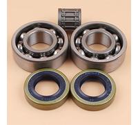 Rynplex Kit de sellos de aceite de cojinete de aguja de bola de cigüeñal, for motosierra Husqvarna, 61 66 266 268 272 XP 272XP Kit de cojinetes de cigüeñal para motosierra