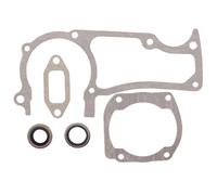 Rynplex Kit de sellos de aceite de junta de silenciador de cilindro de cárter, for piezas de repuesto de motosierra Husqvarna, 362 365 371 372 Kit de cojinetes de cigüeñal para motosierra