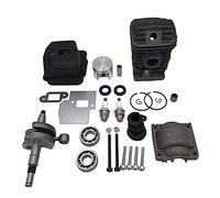 Rynplex Kit de silenciador de bujía de cigüeñal de pistón de motor de cilindro de 42,5mm, for piezas de motosierra STIHL, MS250 MS230 025 023 1123 020 1209 Pistón de motosierra
