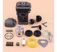 Rynplex Kit de tapa de sello de aceite de bomba de aceite de pistón de cilindro de 40MM, for Husqvarna 142 137, piezas de motor de motosierras Kit de cojinetes de cigüeñal para motosierra