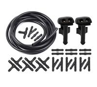 Rynplex Kit de Tubo de Manguera con Boquilla de Chorro for limpiaparabrisas Delantero, for, E36 318i 318is 318ti 323i 323is 325i 325is 328i 328is 61601384859 Boquilla rociadora para limpiaparabrisas