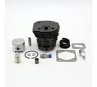 Rynplex Kit de válvula de liberación de compresión de junta de pistón de cilindro de 44MM, for piezas de Motor de motosierra Husqvarna, 350 346 351 353 Pistón de motosierra