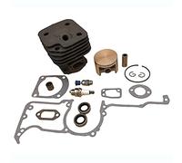 Rynplex Kit de válvula de sello de aceite de junta de anillo de pistón de cilindro de 48MM 50MM 52MM, for piezas de motosierra Husqvarna, 61 268 272 272K 272XP Pistón de motosierra(HUS268 50MM)