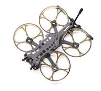 Rynplex Kits de marco fibra carbono CK95 95 mm con 4 conductos for drones RC FPV Racing Freestyle 2 pulgadas 1104 1106 1204 1206 Componentes de configuración de drones aéreos(Grey)