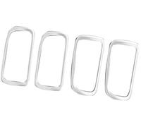 Rynplex Manija de puerta interior 4 piezas Caja etiqueta marco decoración manija acero inoxidable, for Mitsubishi, for Outlander 2013-2019 Estilo automóvil Adhesivo para manija de puerta