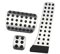 Rynplex Pedales de coche Acelerador Freno Reposapiés Pad, for Mercedes-Benz, CES GLK SLK CLS SL-Class W203 W204 W211 W212 W210 Kit de protección para pedales de coche(BLACK AT Without Rest)