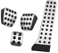 Rynplex Pedales de coche Acelerador Freno Reposapiés Pad, for Mercedes-Benz, CES GLK SLK CLS SL-Class W203 W204 W211 W212 W210 Kit de protección para pedales de coche(BLACK MT Without Rest)