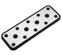 Rynplex Pedales de reposapiés la cubierta almohadilla del pedal freno coche acero inoxidable, for Subaru, for Forester, SG Kit de protección para pedales de coche(BLACK 1Pcs Rest)