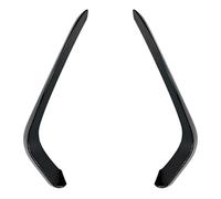 Rynplex Pegatina for alerón de viento con forma ceja for faros antiniebla delanteros, for Passat, for B8 2016-2019, embellecedor for tapa Embellecedor de faro antiniebla delantero para coche(Schwarz)