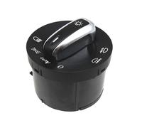 Rynplex Piezas de automóvil del interruptor de control de la lámpara antiniebla de los faros cromados, for VW, for Golf, for Jetta, for Passat, CC Reemplace 5ND941431B 3C8941431A Interruptor de luz an