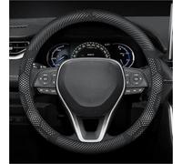 Rynplex Protector para Volante de Coche, para Corlla Camry, Yaris, para Auris C-HR, Rav4, Land Bz3 Bz4 Envoltura de Agarre del Volante del Coche(Black The Carbon White)
