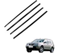 Rynplex Sello de goma interior del automóvil Burlete para ventana de puerta coche 4 piezas, para Nissan X-Trail 2001-2007, kit cinturón sellado moldura