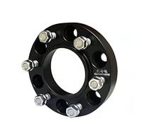 Rynplex Separadores de Ruedas 6x139.7 25-38mm Hubcentric 93.1 Accesorios for Automóvil Adaptador Rueda Aluminio, for Ford, for Ranger Espaciador de cubo de rueda de coche(Black 1 PIECE 25MM)