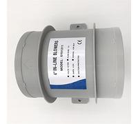 Rynplex Soplador Marino de 12 V con Alto Flujo Aire y Agua, diámetro 4 Pulgadas, Carcasa Motor niquelada Resistente a la corrosión Ventilador de refrigeración del Compartimento del