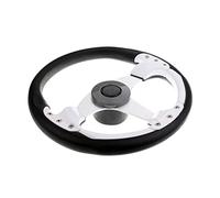 Rynplex Tapa central for volante de barco, aleación aluminio, 340 mm, 3 radios y 3/4 in Pieza de repuesto para timón de barco