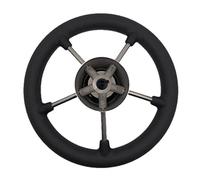 Rynplex Volante de 11 pulgadas con agarre espuma suave for embarcaciones marinas, resistente a la intemperie y tapa central Pieza de repuesto para timón de barco