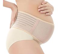 Rynvarl Cinturón de embarazo 120 cm, soporte abdominal y lumbar - faja de maternidad ajustable para embarazadas - comodidad para caminar y conducir, recuperación posparto, tonificación(Skin color)