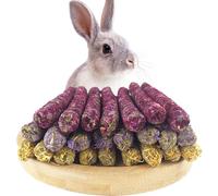 Rynvarl Timothy Palitos para masticar heno (150 g) - Snacks naturales para el cuidado dental para conejos, hámsteres, cobayas y otros roedores, con sabor floral