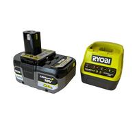 Cargador + Batería de litio Ryobi ONE+ RC18120-140X/ 18V 4,0Ah
