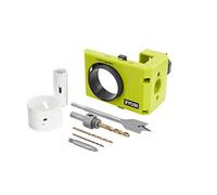 Ryobi A99DLK4 Pestillo de puerta de madera y metal - Kit de instalación para instalar cerraduras y pestillos de puerta
