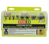 Ryobi A9FS8R1 Juego de brocas Forstner X-Wing de 8 piezas para trabajar la madera