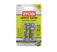 RYOBI AR2034 - Juego de adaptadores de enchufe (3 piezas)