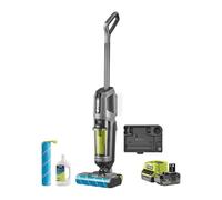 RYOBI Aspirador Lavadora Escoba 3 en 1 sin escobillas 18 V One+ - Aspirar, Lavadora y Seca Suelos Duros - Kit con Batería 4,0 Ah y Cargador - RHFC18BL-1X40GL