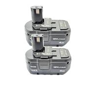 Ryobi - Batería de Alta Capacidad One+ de Iones de Litio 4.0 Ah de 18 voltios (Paquete de 2)