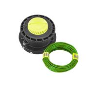 RYOBI - Cabezal de Repuesto con Alambre de 2,0 mm RAC166 para cortadores de | Modelo RY18LTX38A, cable de 2,0 mm incluido, montaje directo en el eje, reemplazo de cabeza desgastada, hierba y acabados
