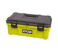 RYOBI Caja de herramientas RSTB19 - Capacidad 27 L, Sujetadores Metales, perfecto para Bricolaje, Caja de herramientas con almacenamiento, práctica y sólida