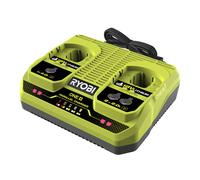 Ryobi - cargador de 2 puertos 4.0a/h 18v one+ - indicadores led de car