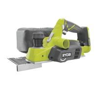 RYOBI - Cepillo Eléctrico 82mm 18V ONE+ - Profundidad 1,6mm - Trabajos Duros de Cepillado y Achaflanado - 2 Cuchillas Reversibles de Carburo de Tungsteno, 1 Guía, 1 Bolsa de Polvo - R18PL-0